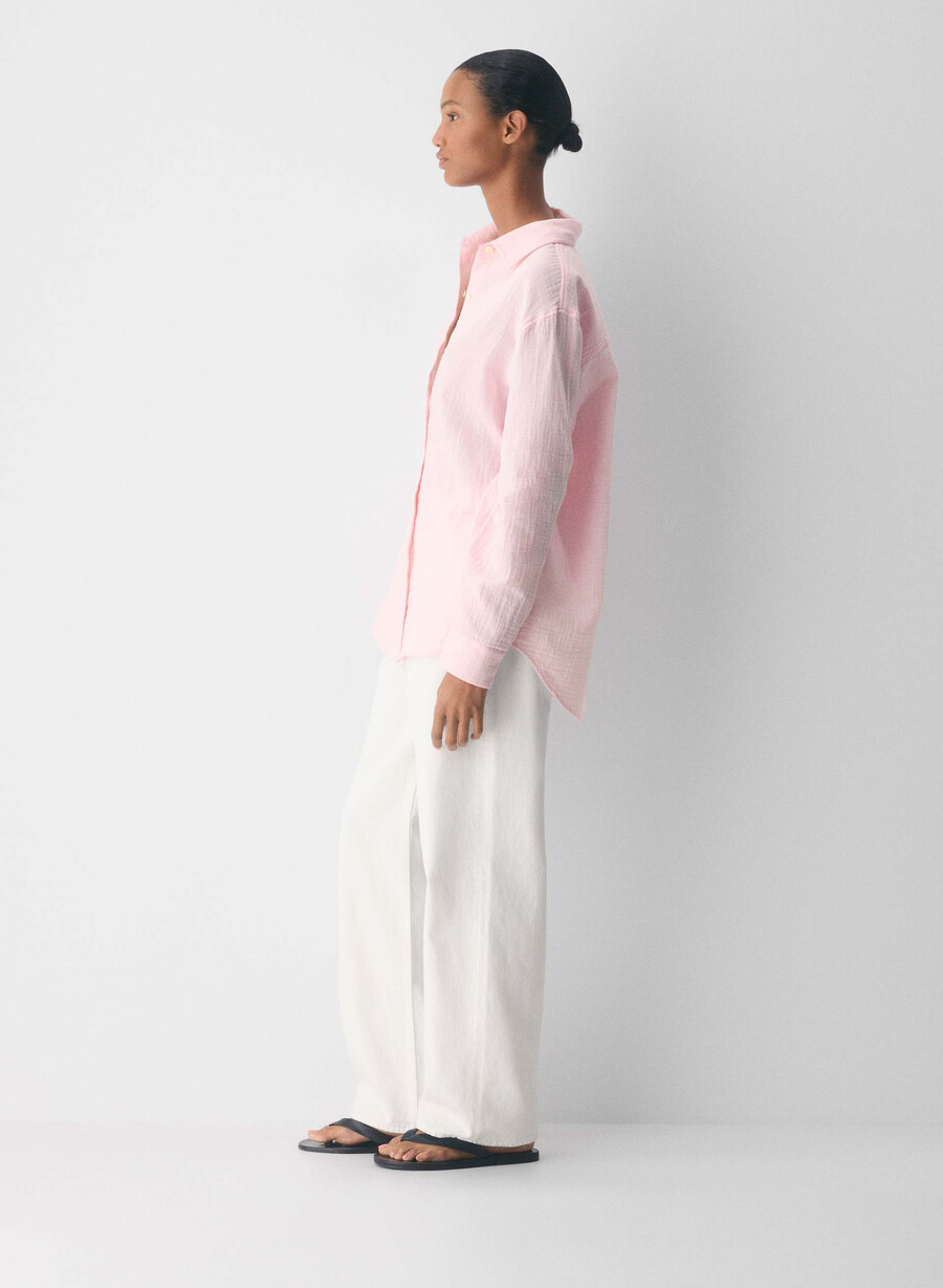 airplush cotton segelhemd villa pink