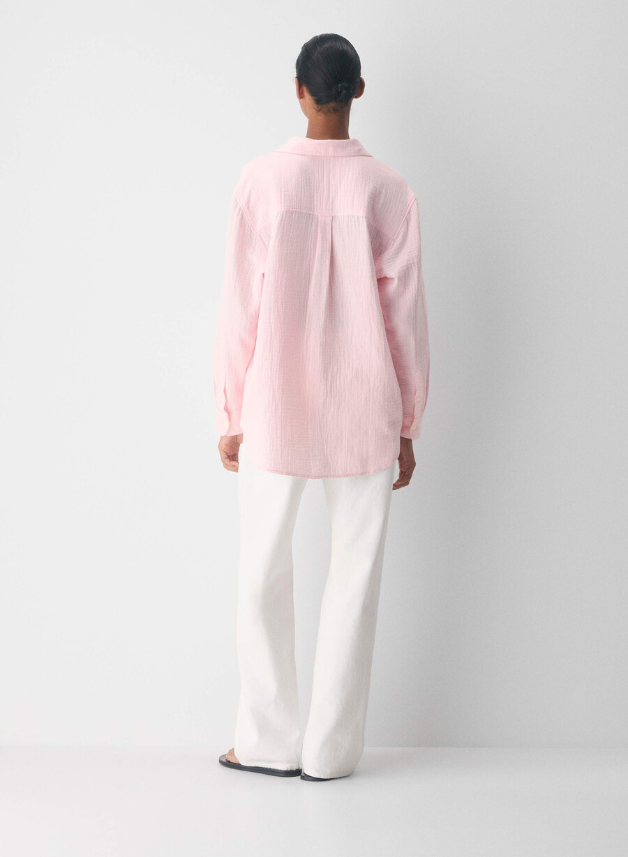 airplush cotton segelhemd villa pink