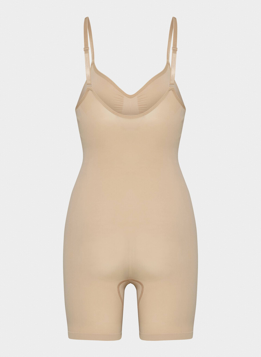 shapeenhance nahtloser body bis zur mitte des oberschenkels farbe soft tan