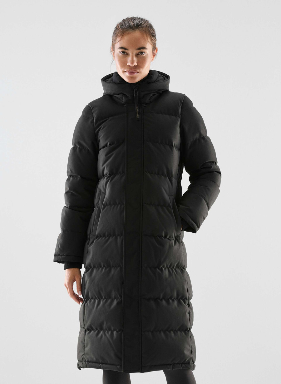 the powder parka long - coldstop black