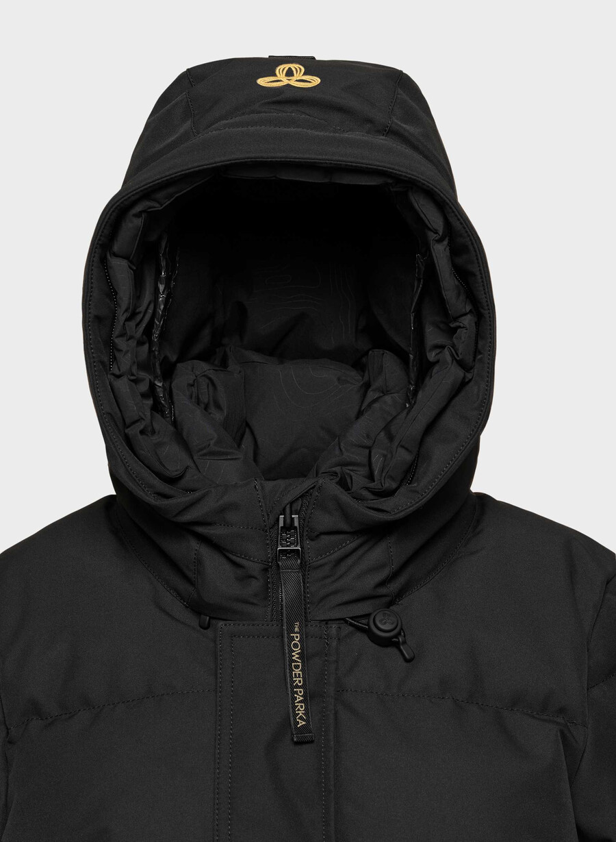 the powder parka long - coldstop black