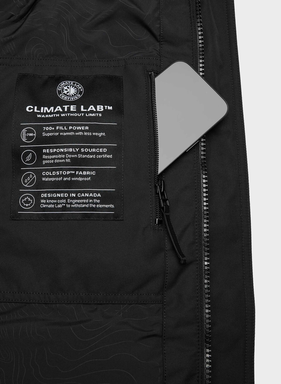 the powder parka long - coldstop black