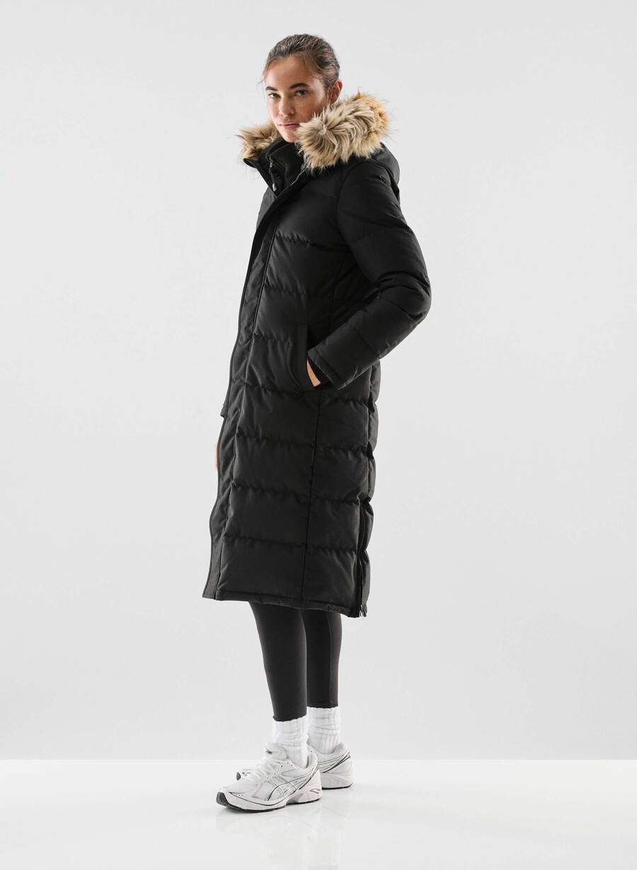 the powder parka long - coldstop black
