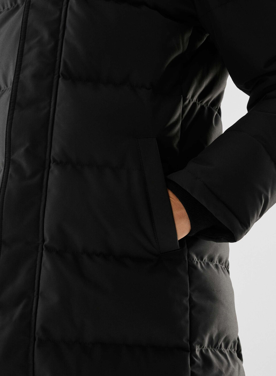 the powder parka long - coldstop black