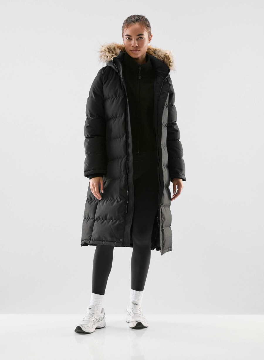 the powder parka long - coldstop black