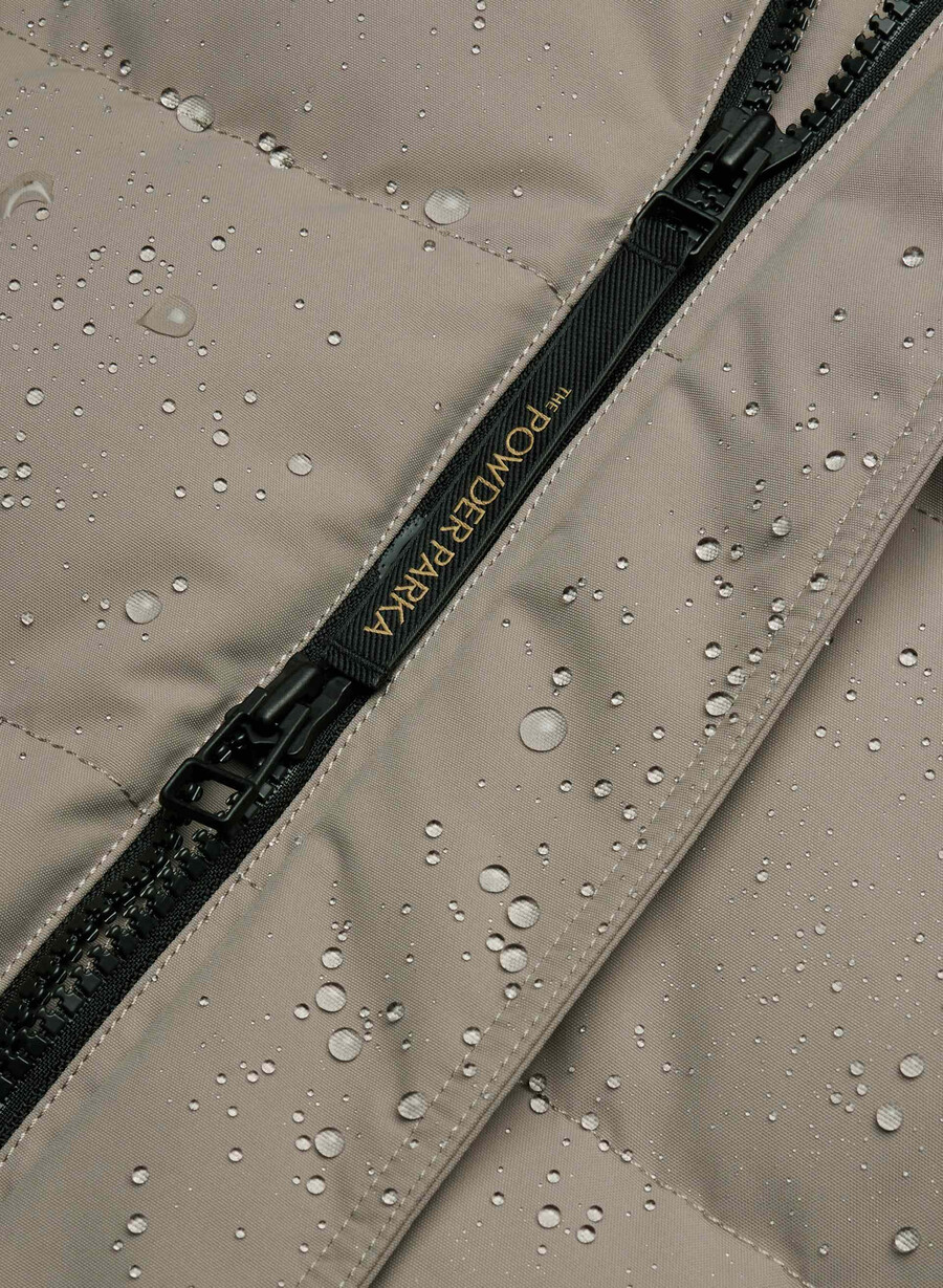 der powder parka long - coldstop modern taupe
