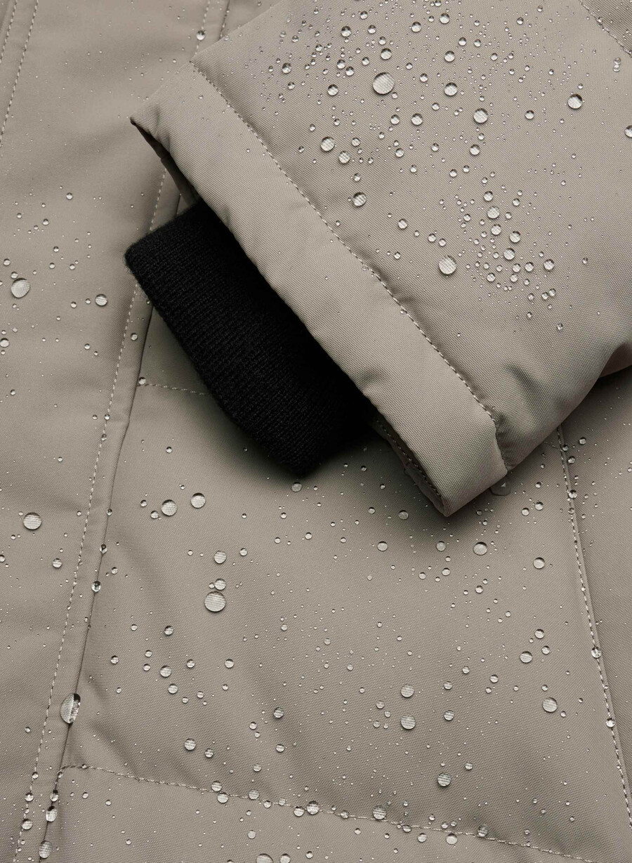 der powder parka long - coldstop modern taupe