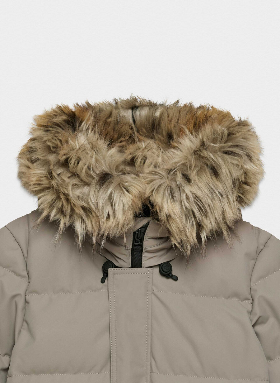 der powder parka long - coldstop modern taupe