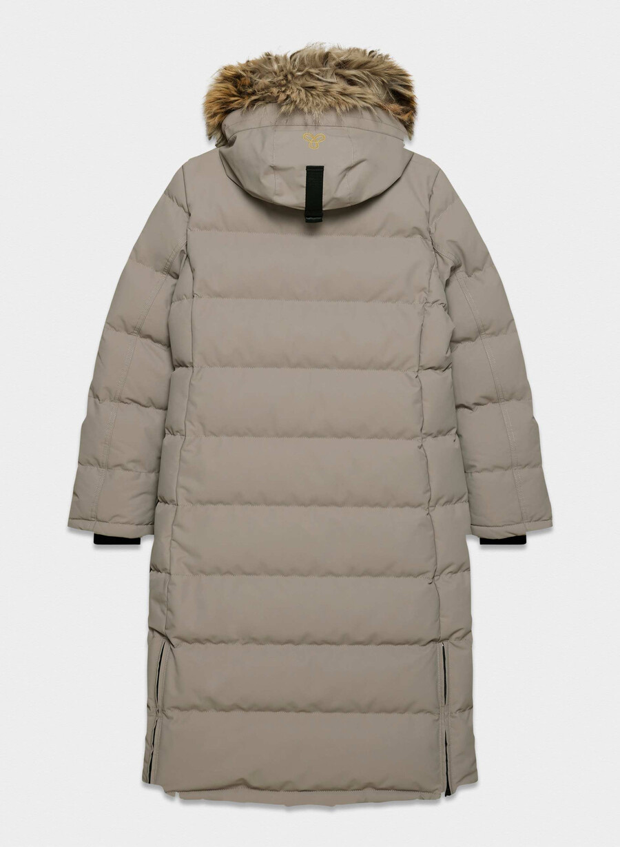 der powder parka long - coldstop modern taupe