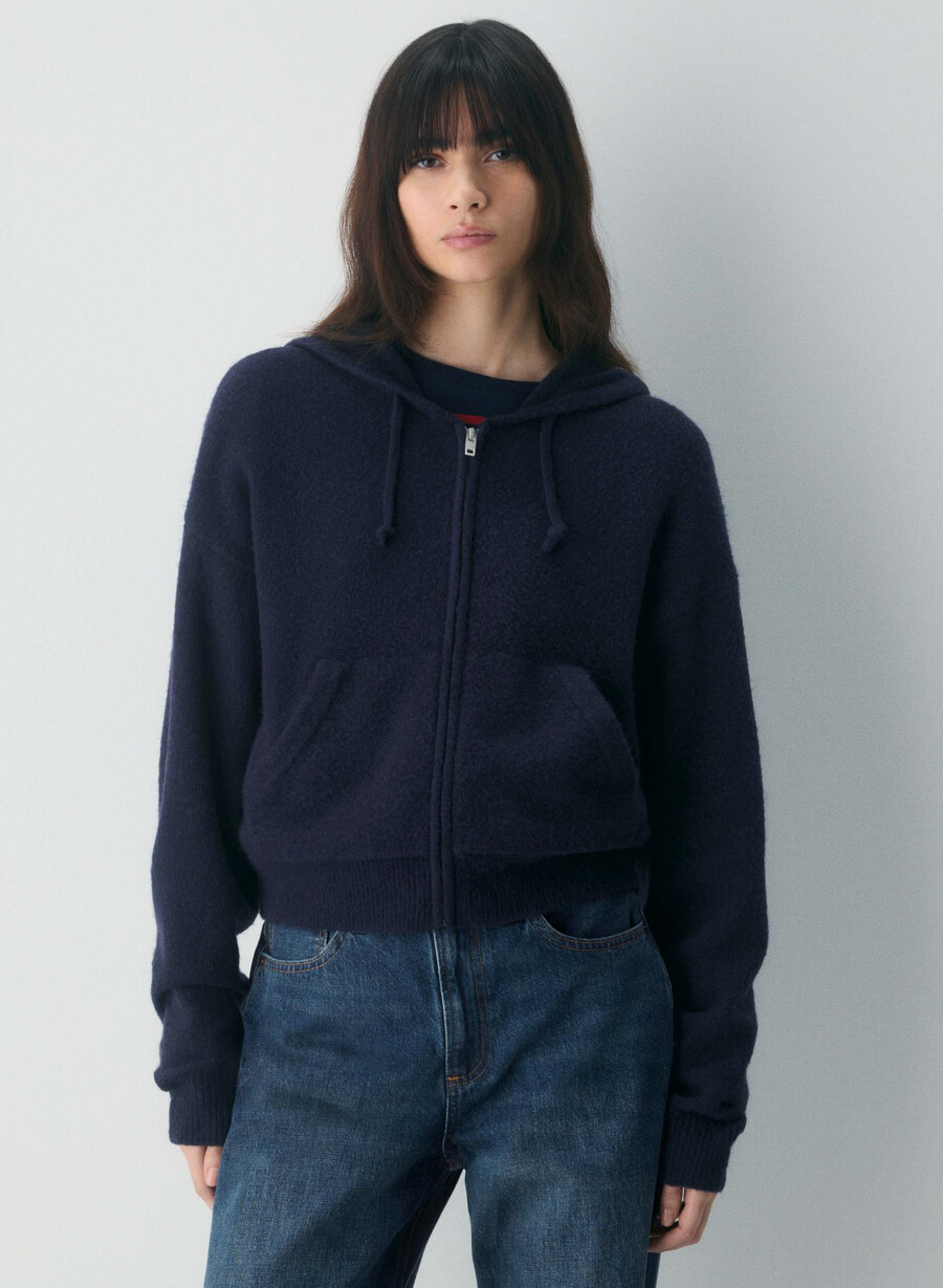 peyton zip hoodie pure indigo
