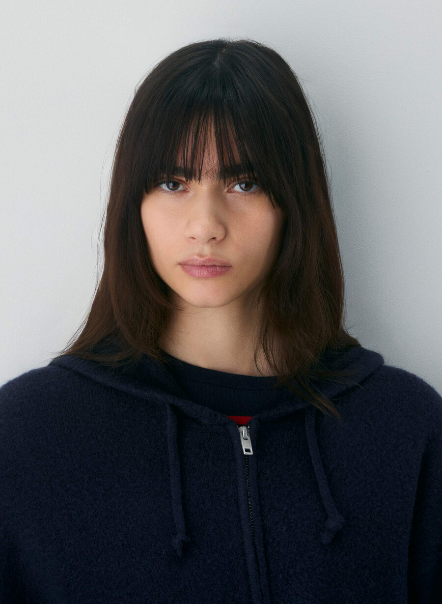 peyton zip hoodie pure indigo