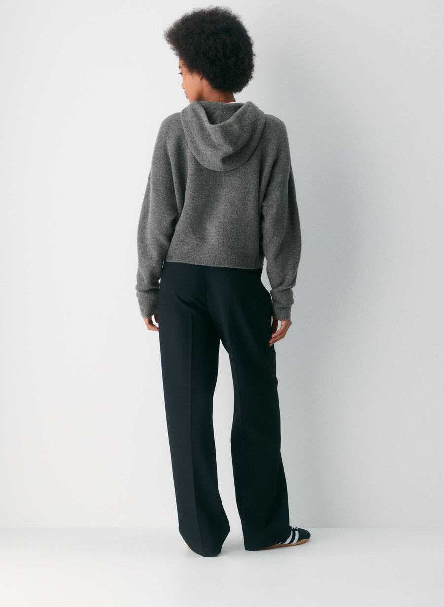 peyton zip hoodie heather charcoal