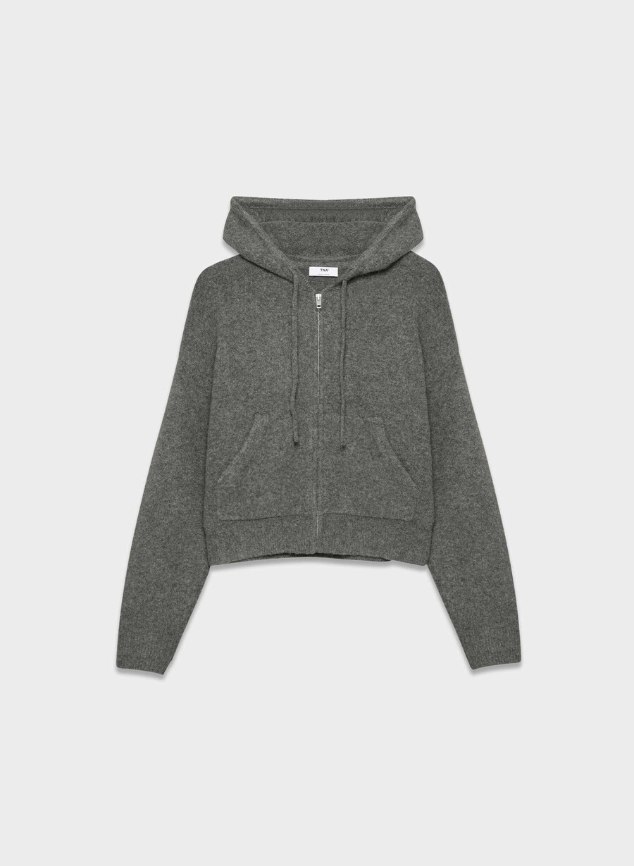 peyton zip hoodie heather charcoal