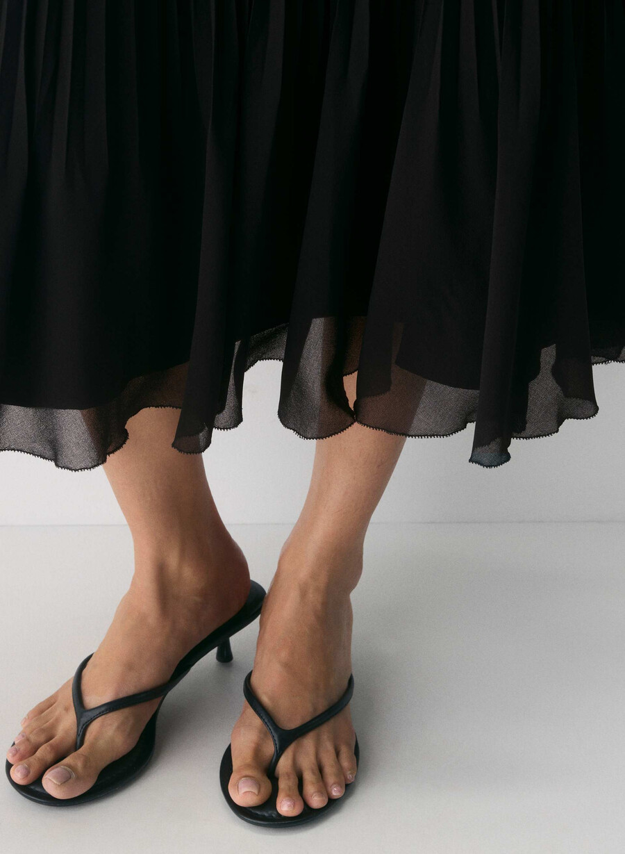 twirl plisseerock schwarz