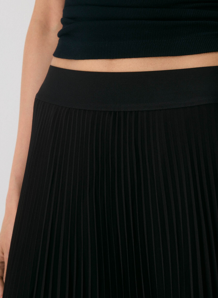 twirl plisseerock schwarz