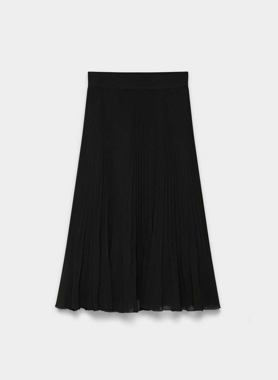 twirl plisseerock schwarz