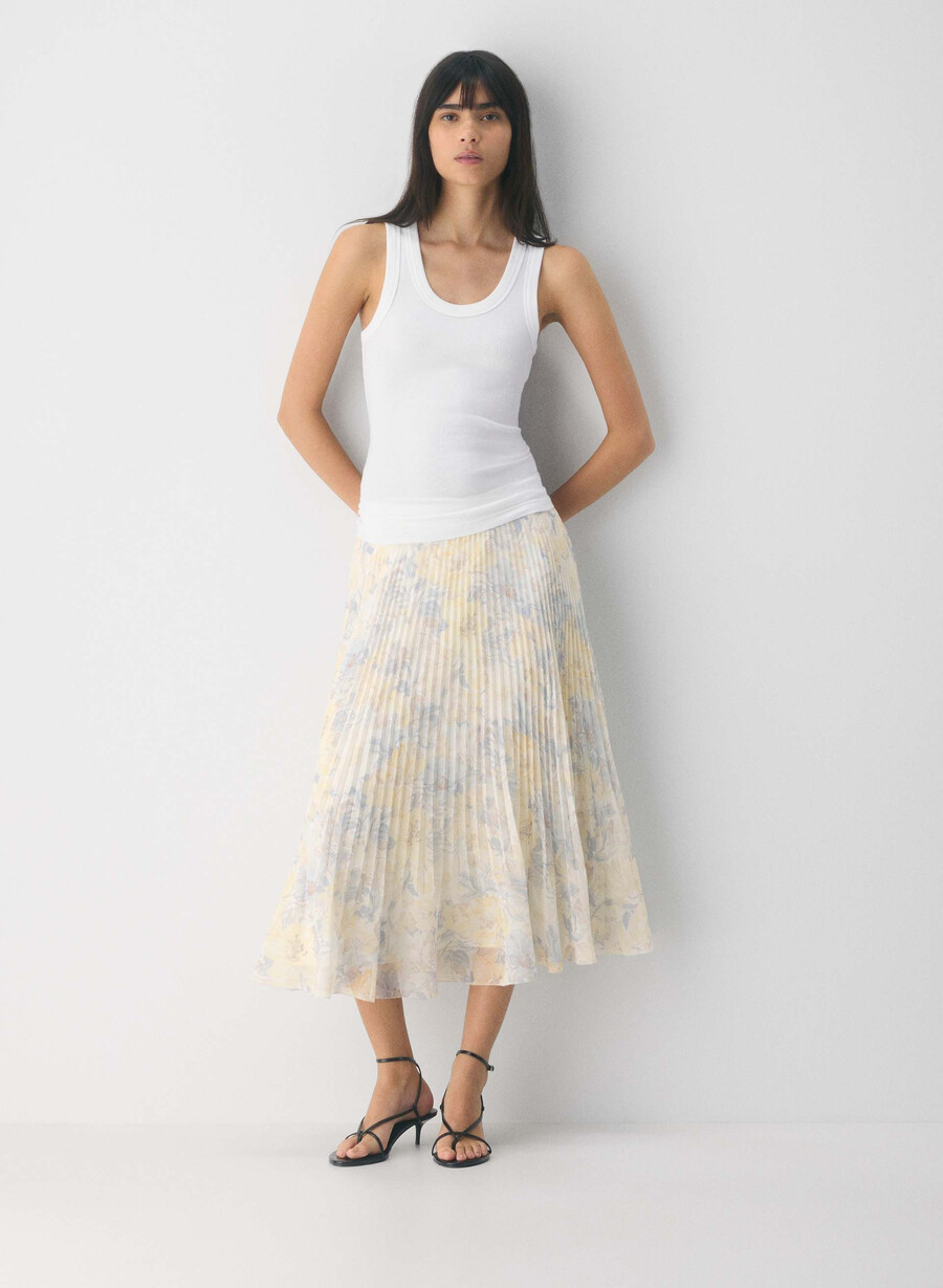 twirl plisseerock weich weissmulti
