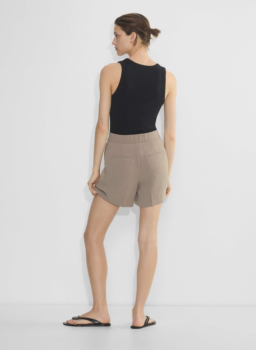 limitless short mid-thigh - crepette nomad taupe