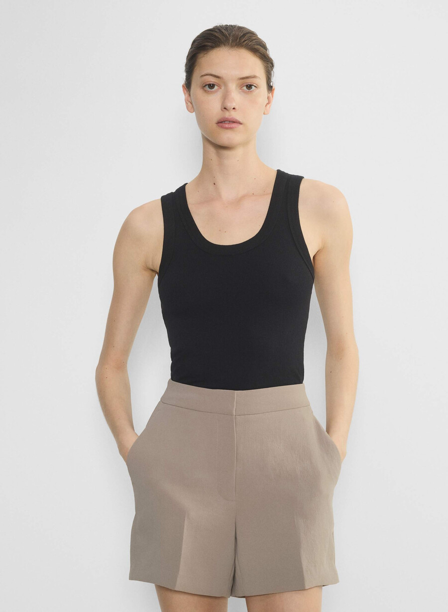 limitless short mid-thigh - crepette nomad taupe