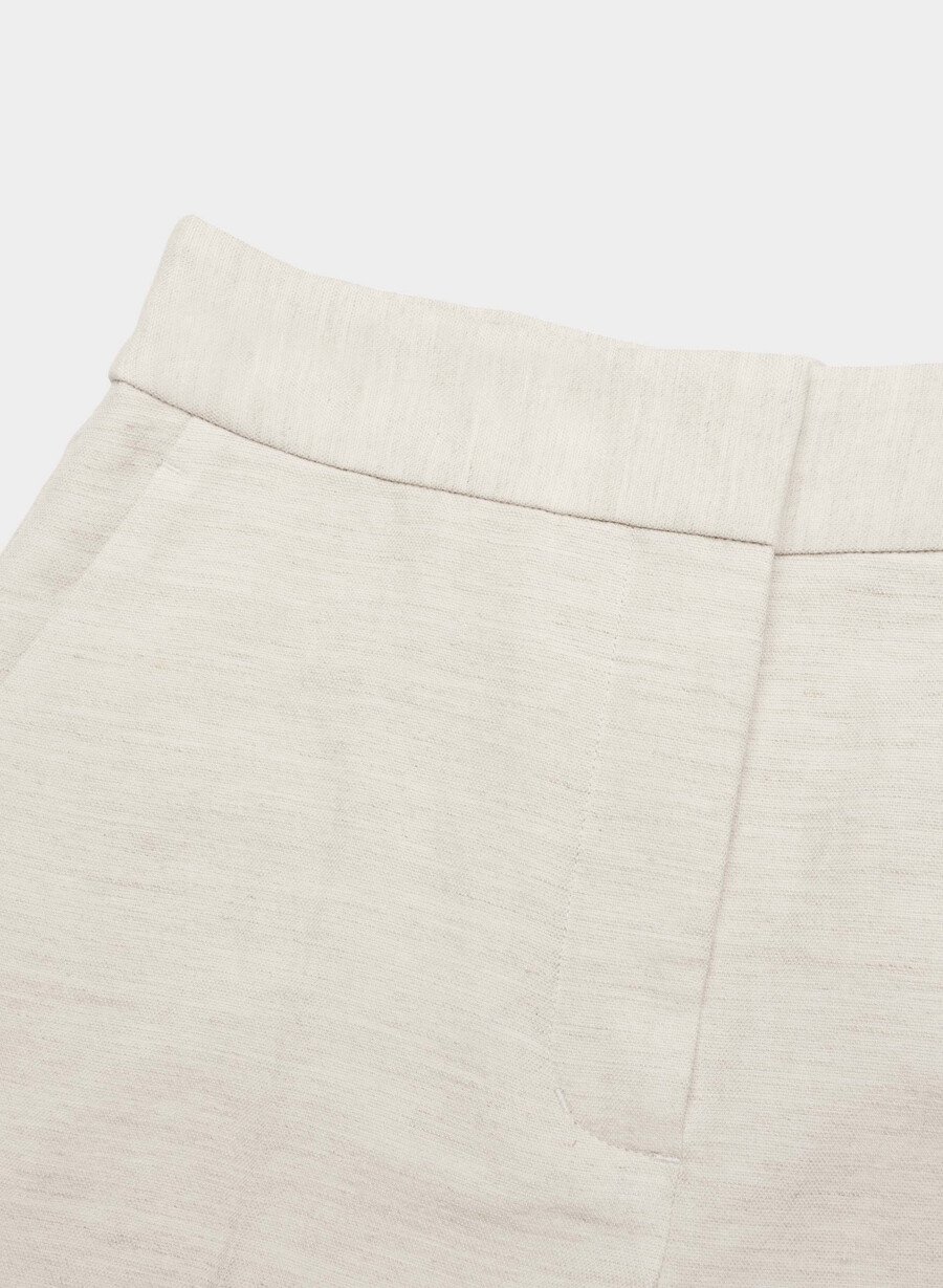 die limitless short mid-thigh - cruiselinen natural ecru