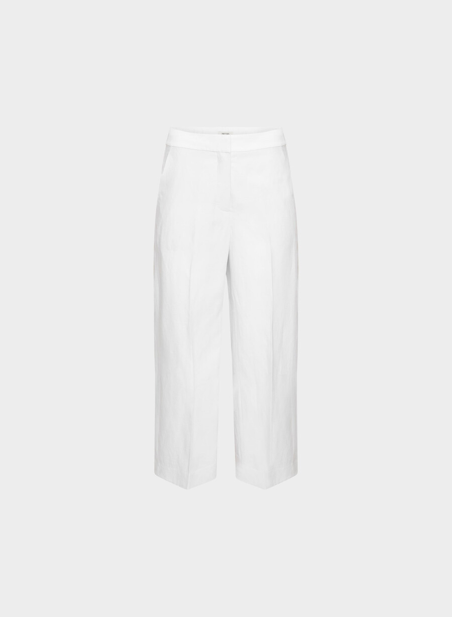 limitless pant cropped - cruiselinen weiss
