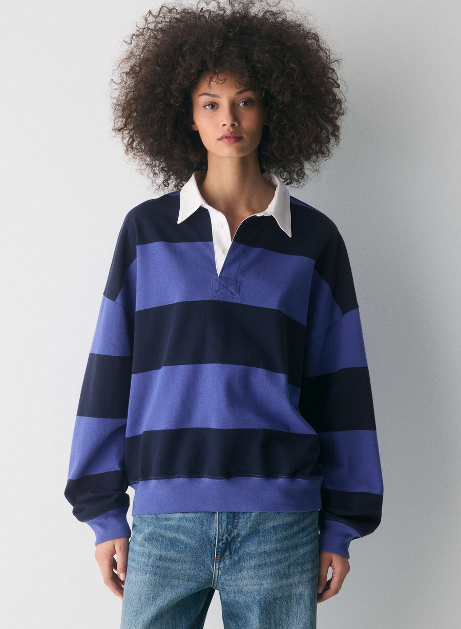 mighty cotton lomu polo langarm moonsail bl admiral