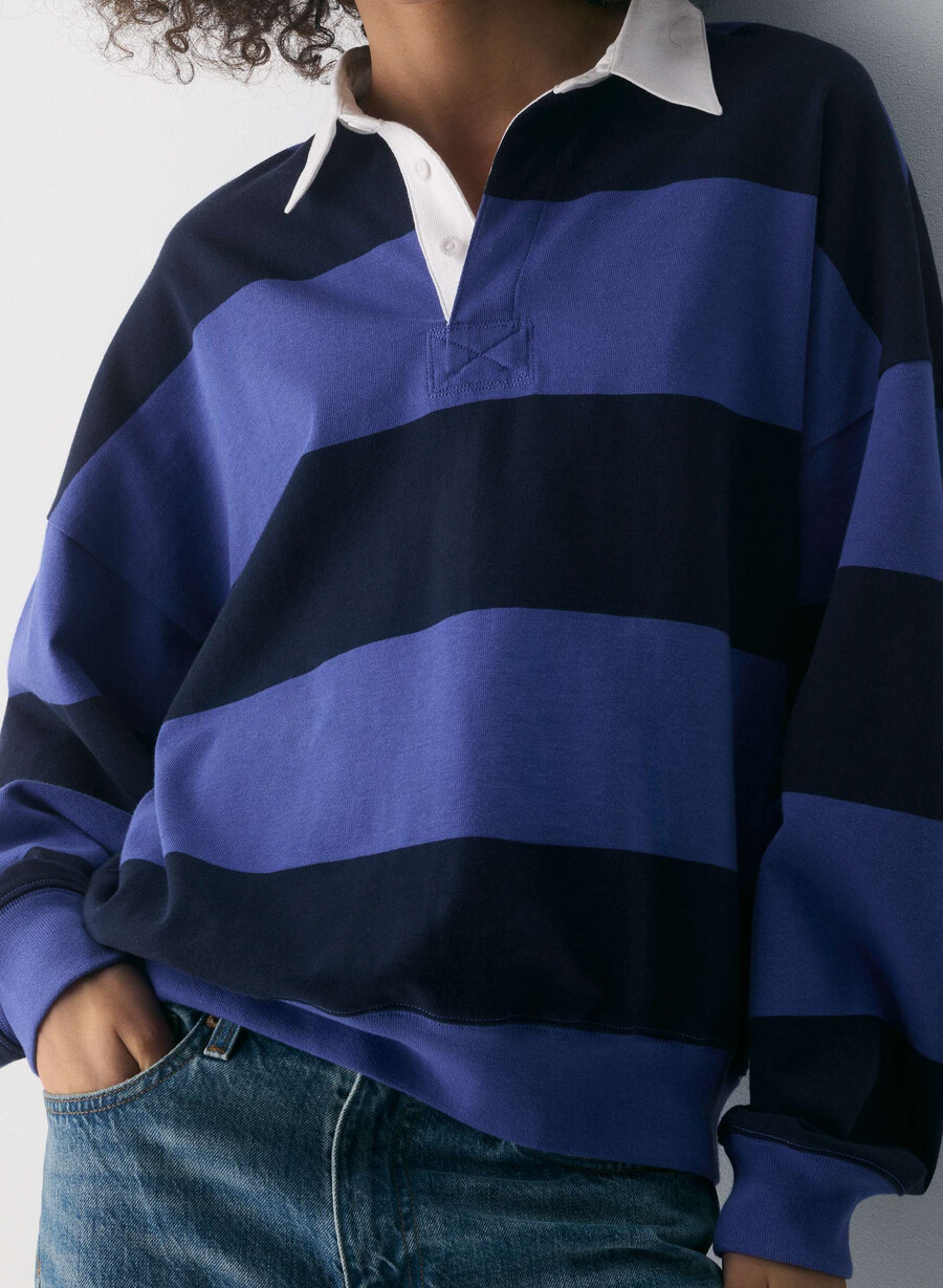 mighty cotton lomu polo langarm moonsail bl admiral