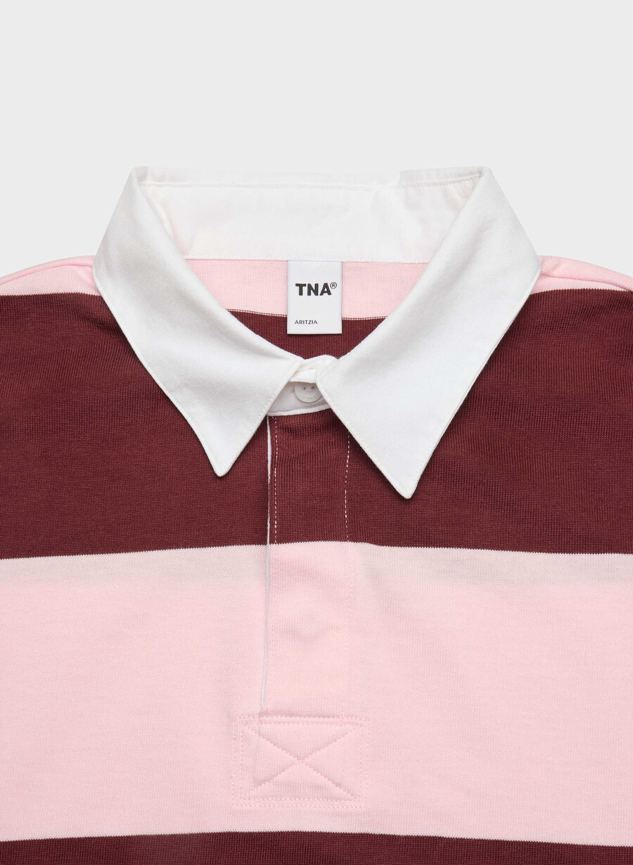 mighty cotton lomu polo langarm villa pnk smc brgdy