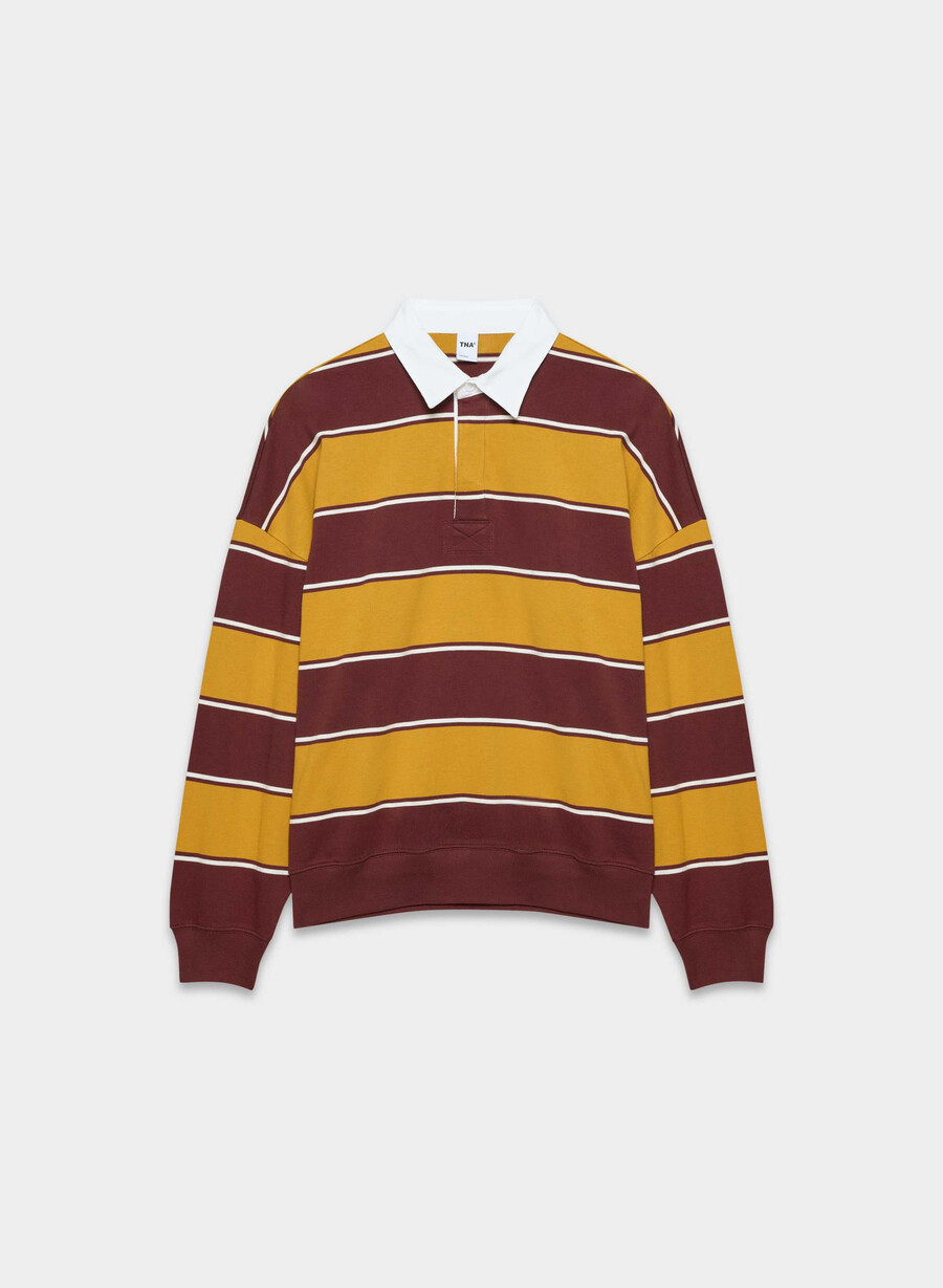 mighty cotton lomu polo langarmshirt gld cst ylwsmc brgn