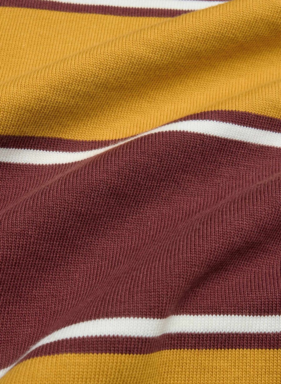mighty cotton lomu polo langarmshirt gld cst ylwsmc brgn