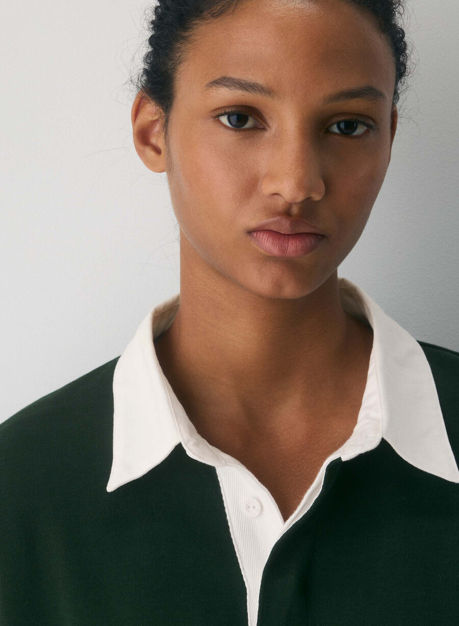 mighty cotton lomu polo langarm figtree grnadmiral