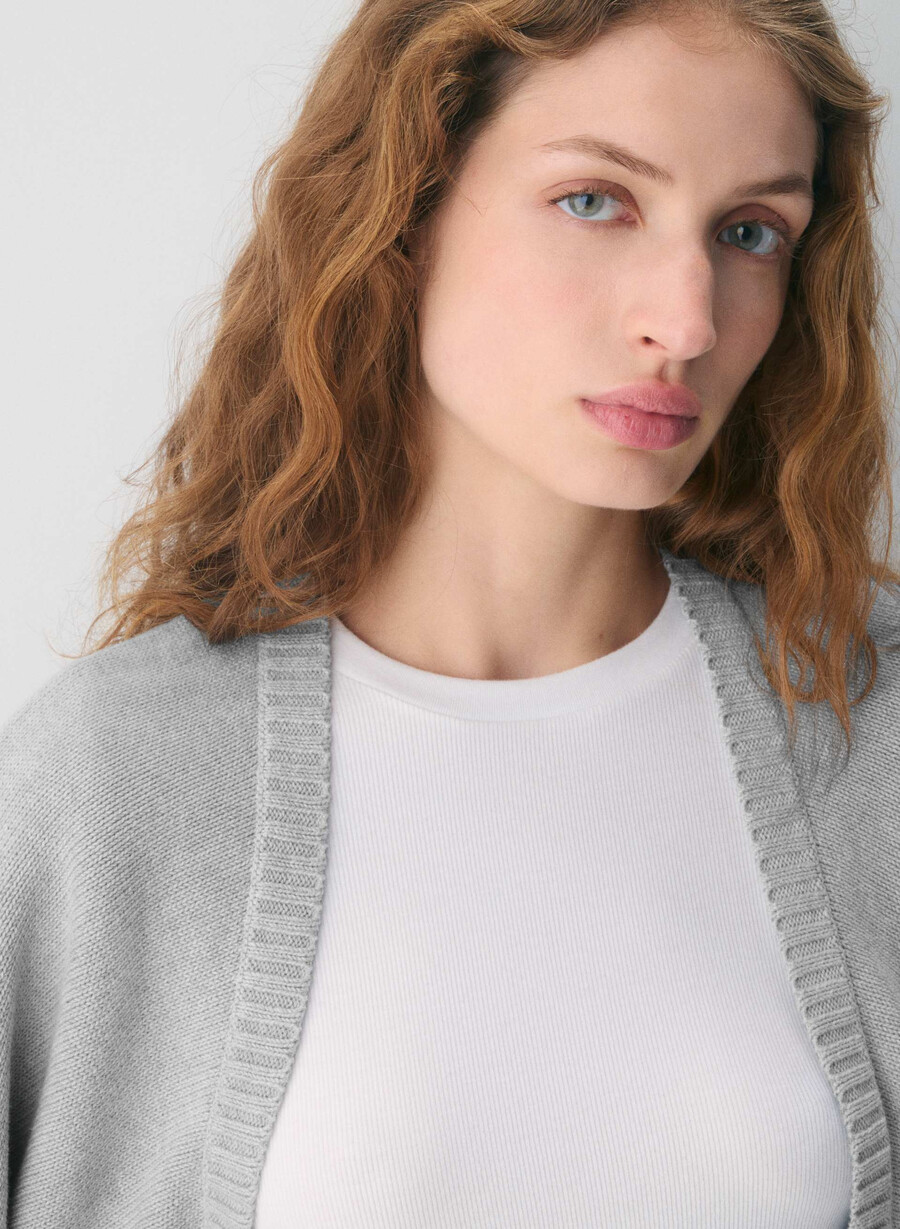 gramercy shrug heather chrome