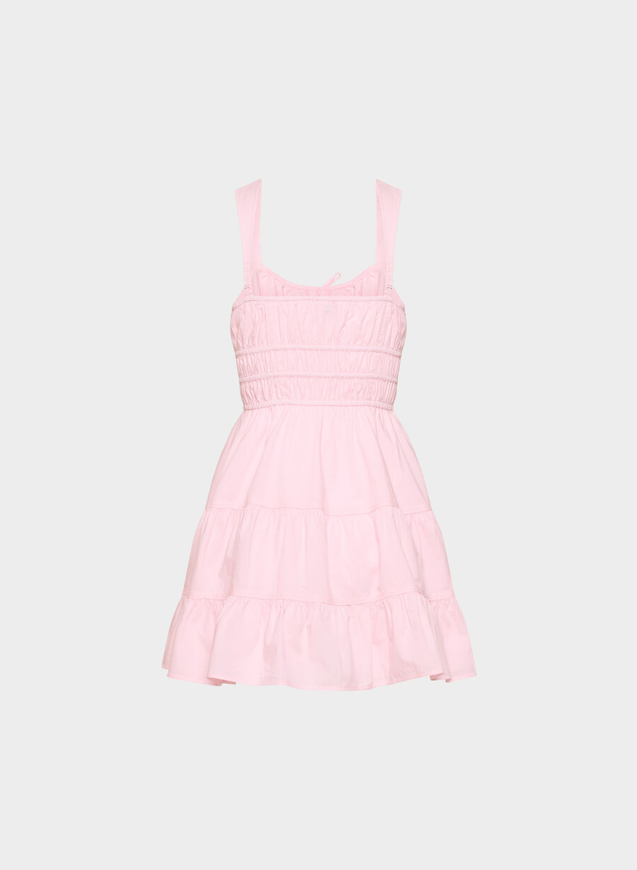 martine poplinkleid villa pink