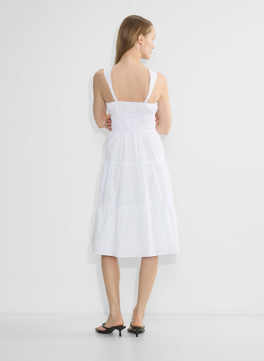 martine poplin midikleid villa pink