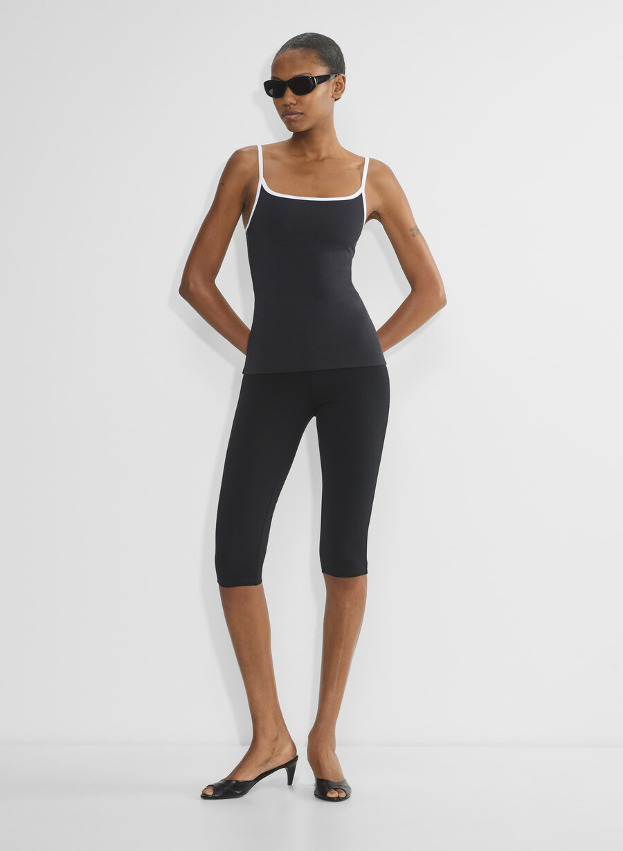 original contour swoop cami tank schwarzweiß