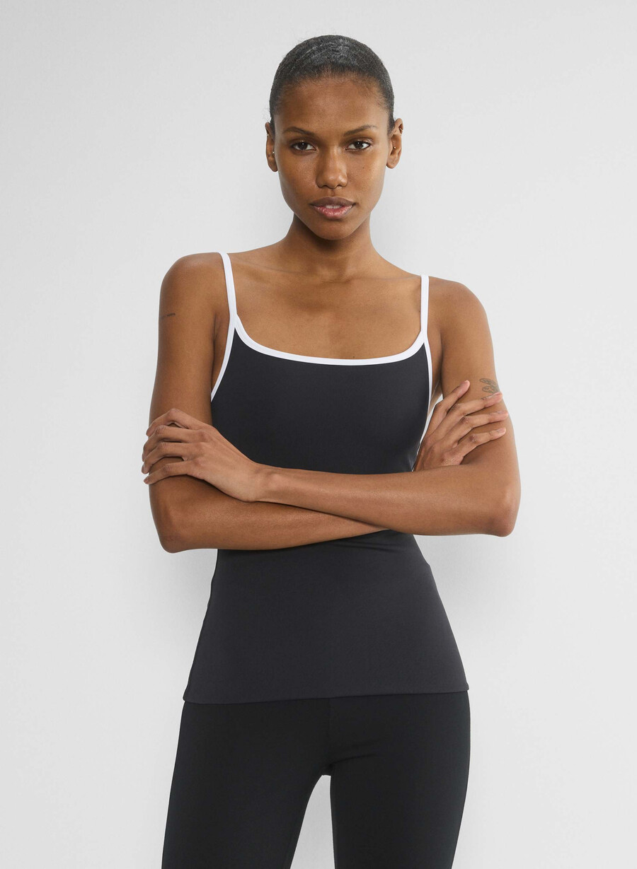 original contour swoop cami tank schwarzweiß