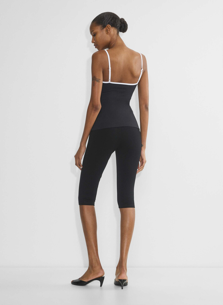 original contour swoop cami tank schwarzweiß