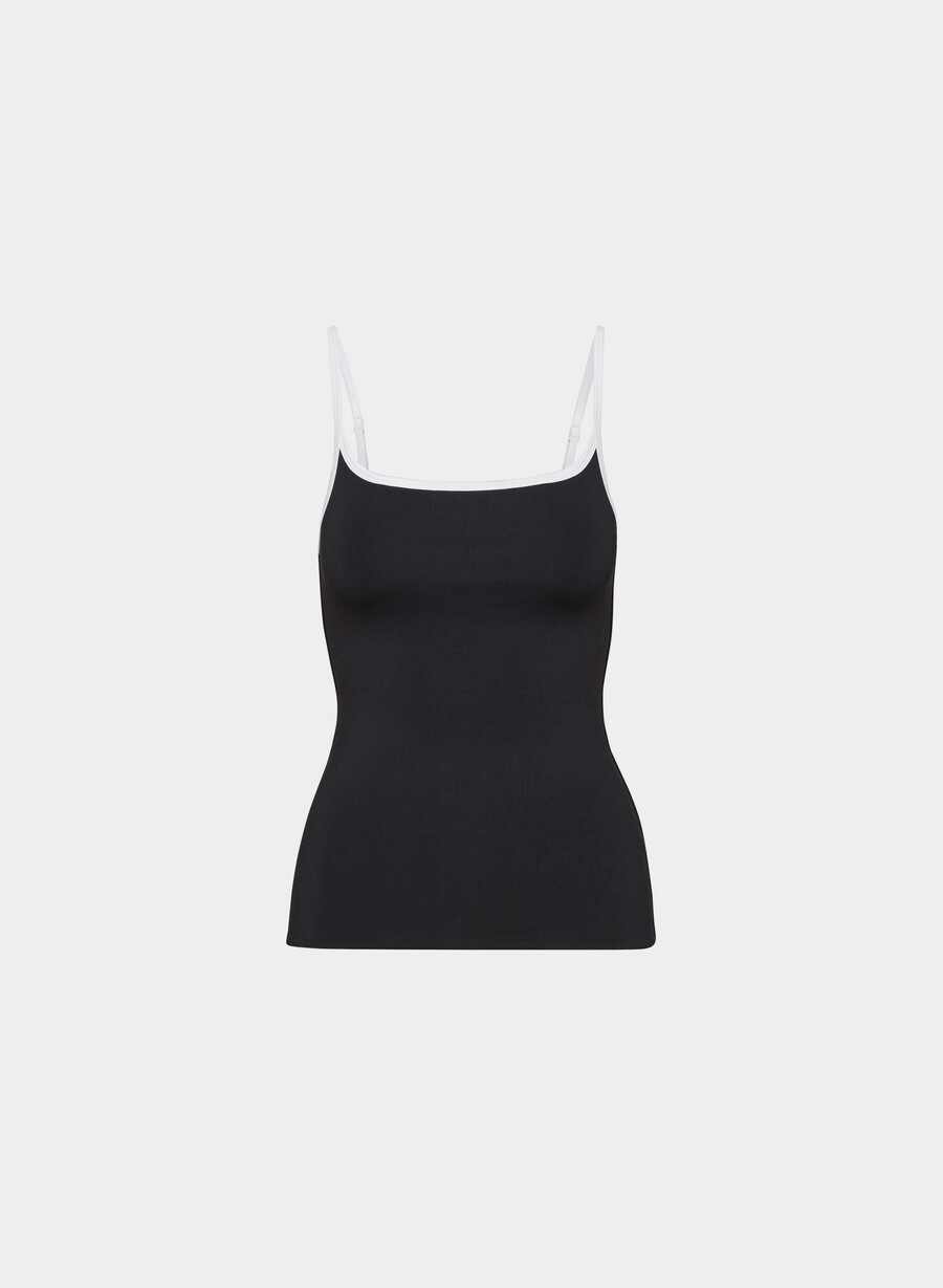 original contour swoop cami tank schwarzweiß