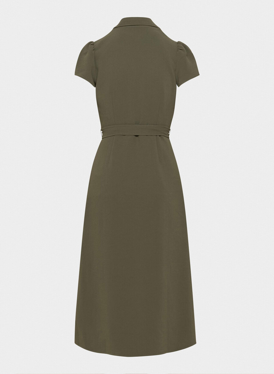 hemdkleid in dunkeloliv