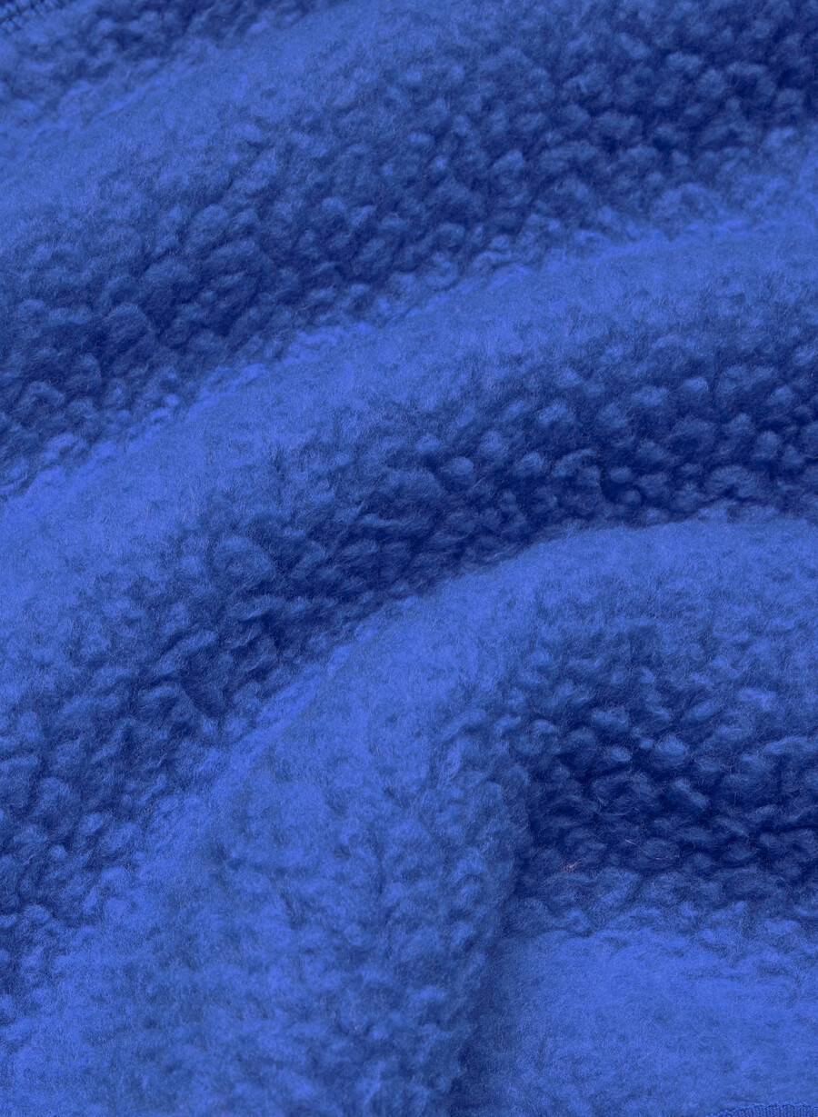 polartec thermal pro stehkragenpullover mit hohem hüftgurt und reißverschluss jazz blau
