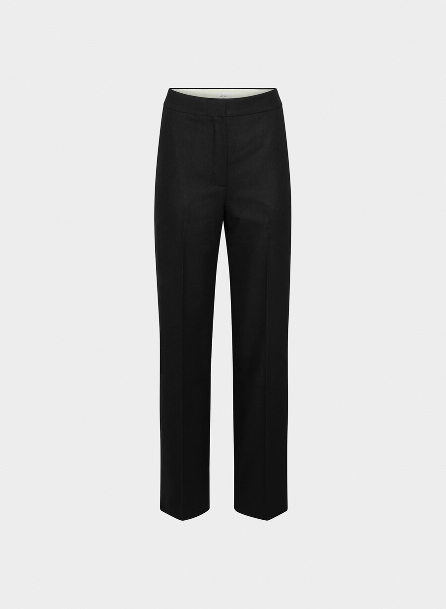 die limitless pant - precision wool carney h chromschwarz