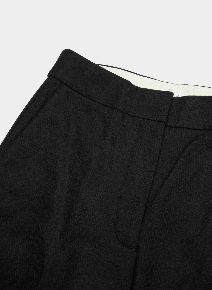 die limitless pant - precision wool carney h chromschwarz
