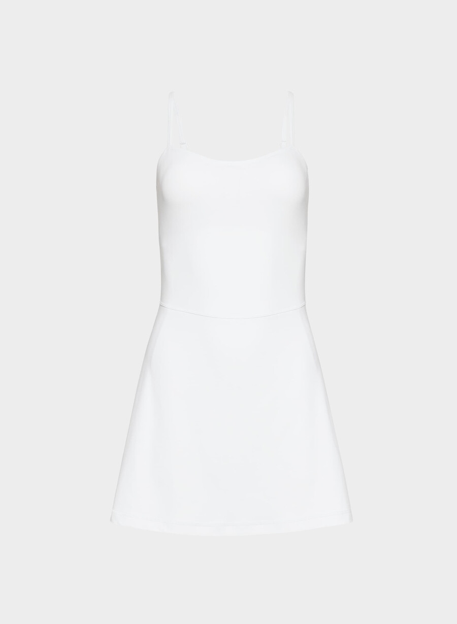 butter toss sweetheart sportkleid strahlend weiß