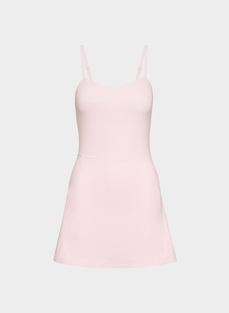 butter toss sweetheart sports dress villa pink