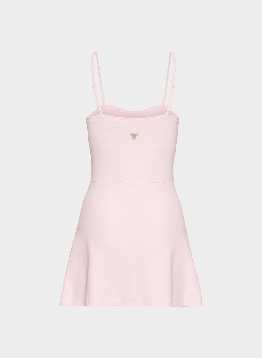 butter toss sweetheart sports dress villa pink