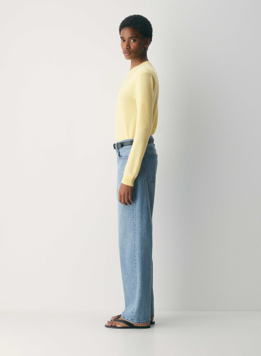 bare cashmere touchstone pullover lemonade