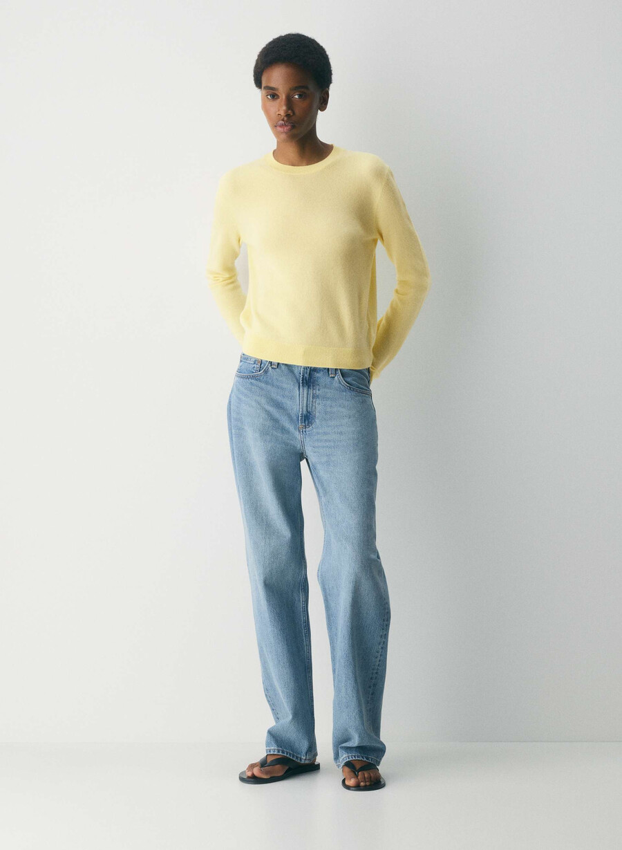 bare cashmere touchstone pullover lemonade