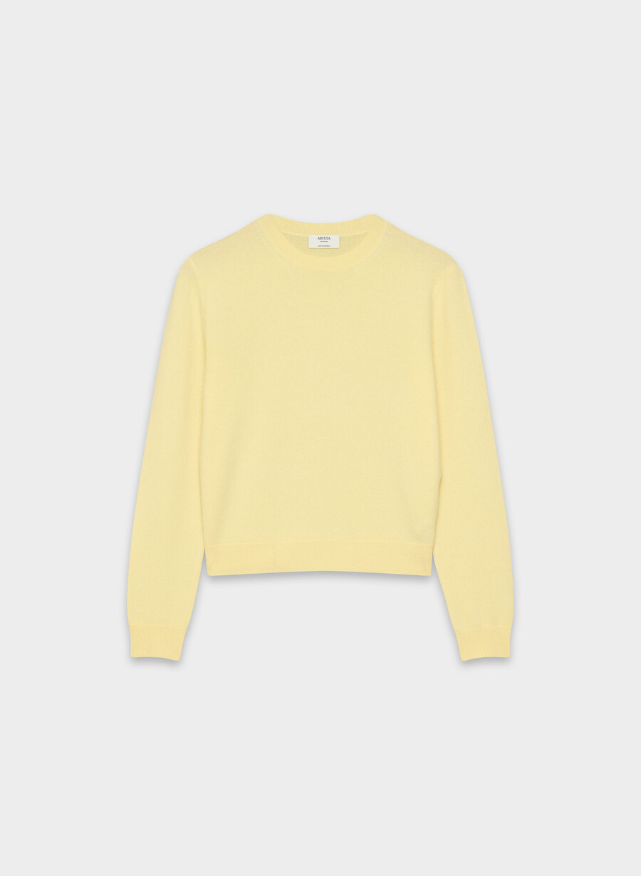 bare cashmere touchstone pullover lemonade