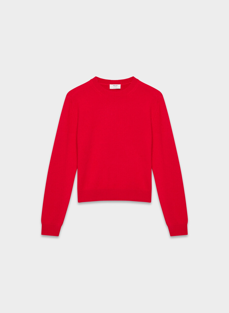 bare cashmere touchstone pullover blinkendes rot