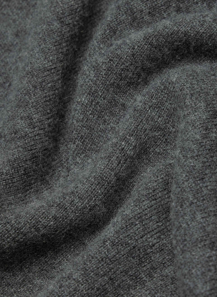 bare cashmere touchstone pullover heather charcoal
